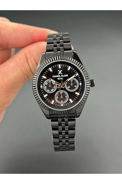 Daniel Klein Black Women's Wristwatch 3 Atm Waterproof