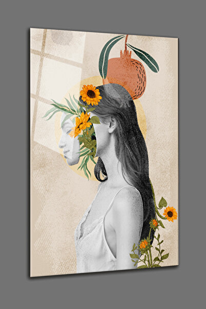 BV DEKOR ΓΥΑΛΙΝΗ ΖΩΓΡΑΦΙΚΗ ΜΕ ΘΕΜΑ ΤΗΝ ΟΜΟΡΦΙΑ ΤΩΝ ΓΥΝΑΙΚΩΝ - ΒΙΝΤΑΤΖ ΔΙΑΚΟΣΜ...