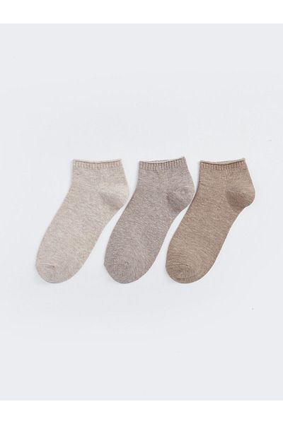 LC Waikiki Pack of 3 Women's Plain Booties Socks