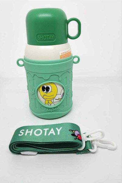 Shotay Green Flask Thermos - St-8817 Cartoon 480ml