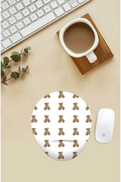 Gizeo Ayıcık  Teddy Bear Desenli Bilek Destekli Mouse Pad