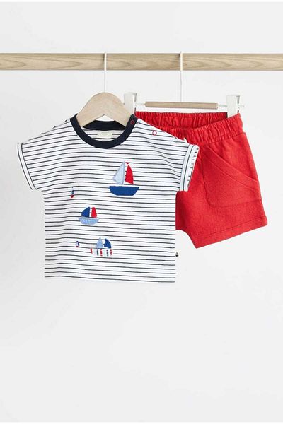 Next Baby Ship Patterned 100% Cotton Set - Lower and Upper Set
