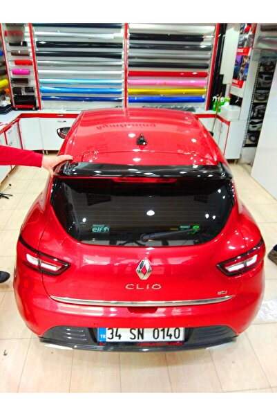 HYM TUNİNG clio 4 bagaj üstü spoiler piano black boyalı parlak siyah boyalı