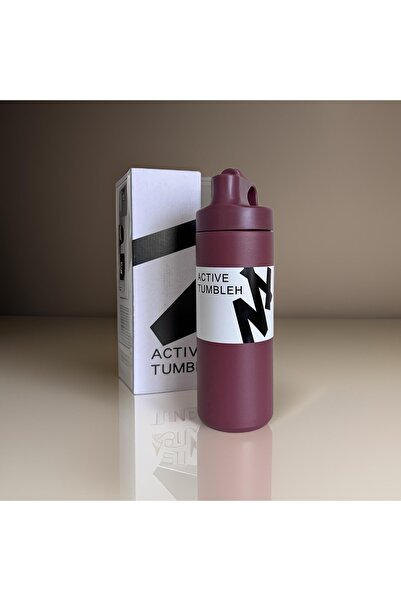 PRETTIFY CARE ترمس مفرغ من الفولاذ المقاوم للصدأ سعة 550 مل - مع عزل مزدوج وقش