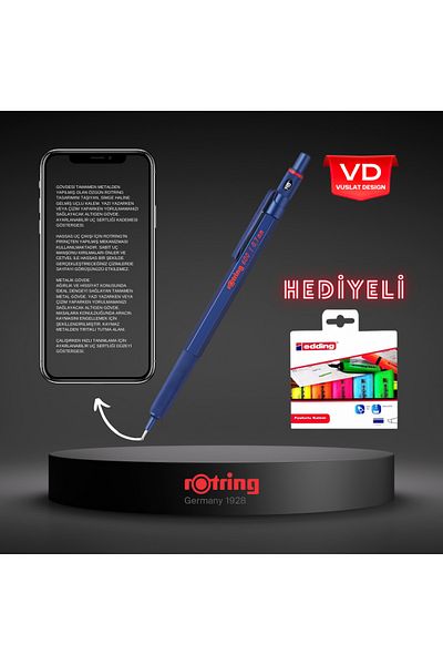 Rotring 600 Versatil Mechanical Drawing Pen with 0.7 MM Tip - Gift