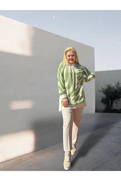 FUAT GÜRSEN Large Size Fuat Gürşen Stone Detailed Tunik