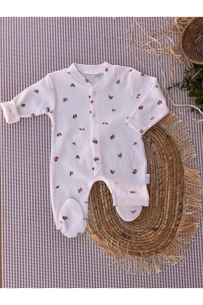 TiniMiny Kİds Tulip Patterned Footed Jumpsuit
