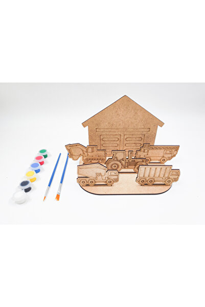 İCONS Ahşap Boyama Seti, Ahşap Maket Boyama, Çocuk Aktivite ve Sanat Etkinliğ...