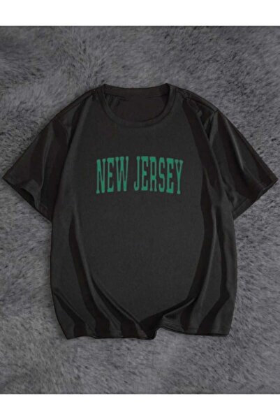 PERISENSE Μπλουζάκι με στάμπα New Jersey Unisex Oversize