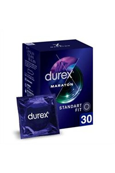 Durex ( KİL MASKESİ HEDİYE ) Durex Maraton Standart Fit Geciktiricili Prezervatif 30'lu ( 1 ADET )