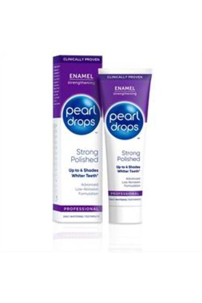 Baby معجون أسنان بيرل دروبس سترونج بوليشد وايت - 75 مل (هدية قناع طيني قطعة و...