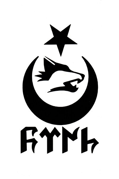 Tattoo Gerçekci Geçici Göktürk Bozkurt Ay Yıldız Dövme Etiket Kadın Erkek Kol...