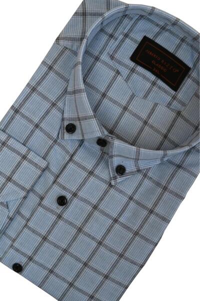 Modarar Erkek Gömlek Büyük Beden Normal Kesim RAR01192