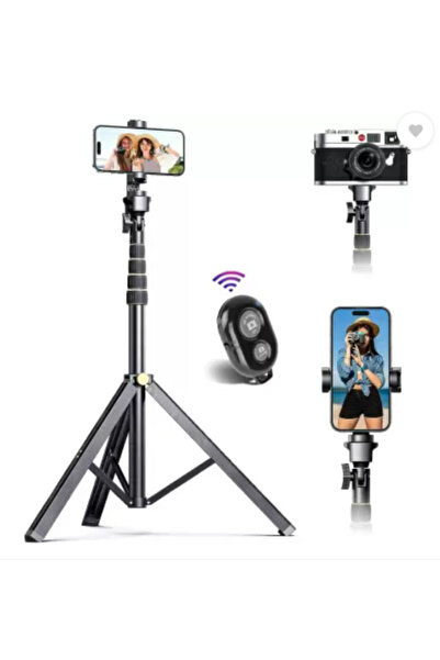 Protonust 195 cm Tripod ve Monopod Bluetooth kumandalı İç ve Dış Mekan Fotoğr...