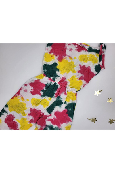 By Cwhr Colorful Rope Strap 100% Cotton Girl's Summer Jumpsuit