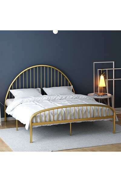 Püff Konsept Sanat & Dekorasyon Asef Çift Kişilik Metal Karyola