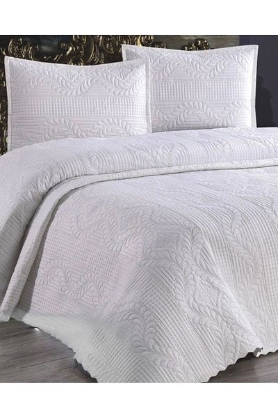 Bikaya Home Double Microfiber Bedspread - Quilted Design