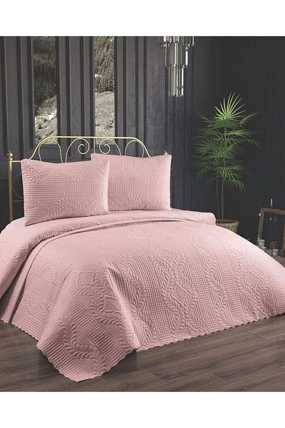 Bikaya Home Double Microfiber Bedspread - Quilted Design