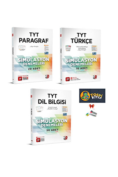 3D Yayınları TYT 3D PARAGRAF + TÜRKÇE + DİL BİLGİSİ Simülasyon Deneme - TYT D...