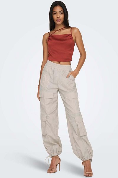 ONLY Elca Life Women's Cargo Parachute Pants