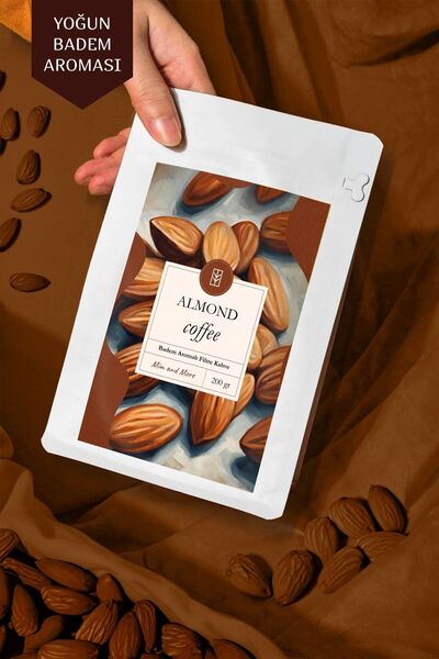 Mim and More Almond Coffee - Badem Aromalı Kahve Filtre Kahve, 200 gr