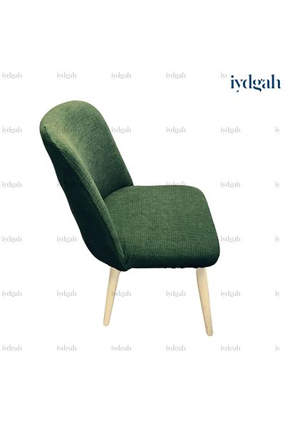 IYDGAH Πράσινη καρέκλα μπαμπού - Lycra, πλενόμενο ελαστικό, μεγάλο οβάλ κάλυμμα 1 τεμάχιο