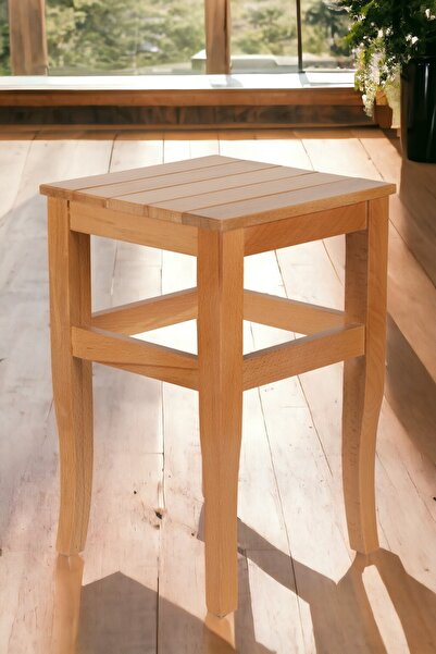 Genel Markalar Ahşap Tabure 45 Cm Ceviz