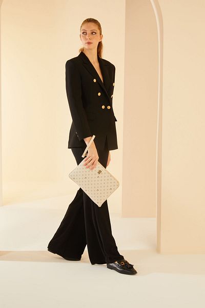 Pierre Cardin Vanilla Γυναικεία Portfolio &amp; Clutch Bag 05PO24Y1832