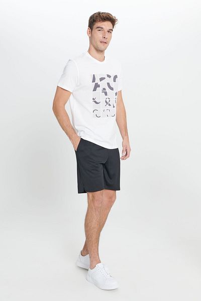 AC&Co / Altınyıldız Classics Pánské černé pletené sportovní šortky standardního střihu