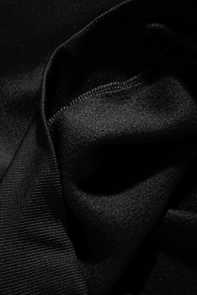 Millionaire Erkek Siyah Düz Kapüşonlu Oversize 3 iplik Şardonlu Salaş Bol Kesim Hoodie Sweatshirt