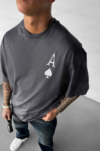 Teenage Millionaire Ανδρικό μπλουζάκι Spade As Printed Smoked Oversize