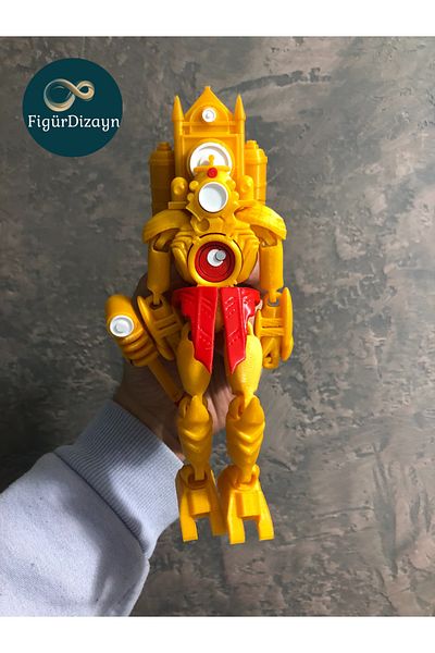 FigürDizayn Mega Titan Clockman Skibidi Toilet Figure Toy