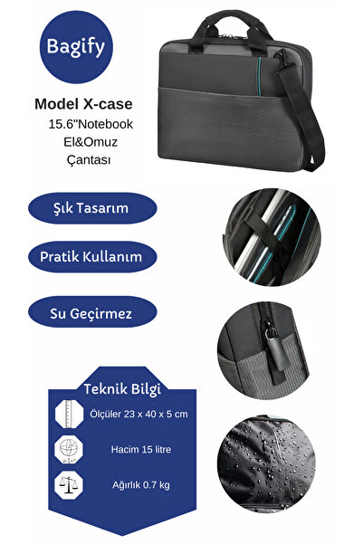 Bagify Υπολογιστής χειρός 15,6 ιντσών, υπολογιστής χειρός, υπολογιστής φορητού υπολογιστή, υφασμάτινη τσάντα χαρτοφύλακα