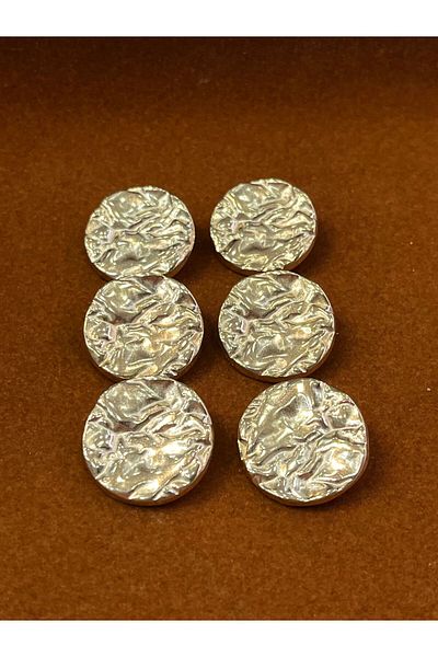 ODDA TASARIM ATÖLYESİ Wrinkled model design gold coat-jacket button set