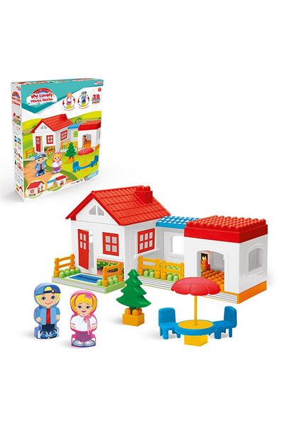 DEDE 36 Pieces Single Storey House Blocks - Build Your Own House