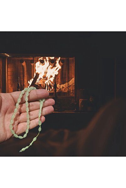 Erkek Aksesuari مسبحة بطن زجاجية مقطوعة بالشعير