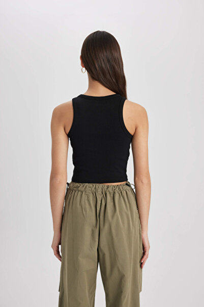 DeFacto Γυναικείο Μαύρο Αθλητικό Φορμάκι - U0357az/bk81