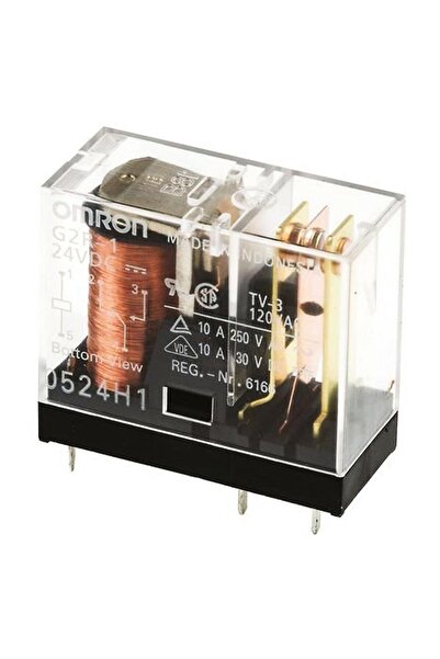 CDM 24 V 5 A Çift Kontak Röle - Hls-14f3l-dc24v-c