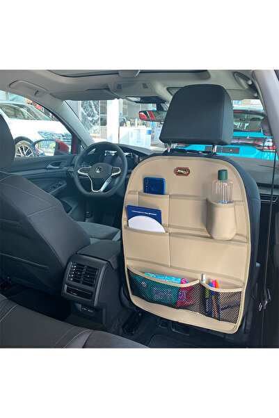 Space Koltuk Arkası Organizer(DERİ)-bej / Syesy94