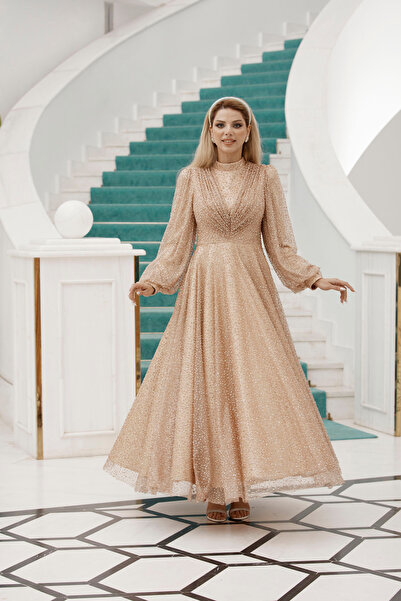 Dress Life ELİZ ABİYE GOLD