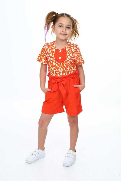 My Kids Wear Spring Floral Patterned Suit for Girl
