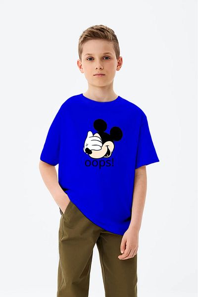 BENROMA 1 tricou este un cadou pentru achiziții de 6 și mai sus în coș - Tricou pentru copii unisex cu imprimeu Oops