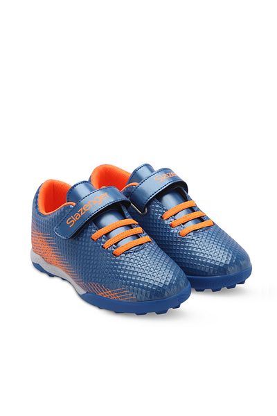 Slazenger Pantofi de fotbal pentru copii unisex - Saks Blue, CULTURAL