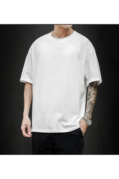 THE WHITE Ανδρικό Oversize Λευκό Premium T-Shirt
