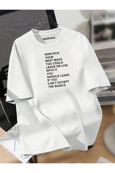 BENROMA Μπλουζάκι Unisex Text Printed Oversize - Ηλικίες 3-12