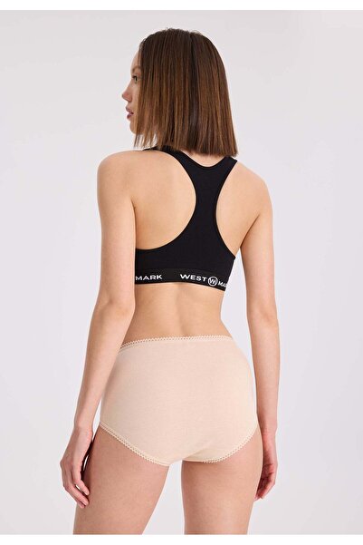 WESTMARK LONDON High Waist 5-Piece Cotton Maxi Size Women's Ribbed Slip - EVA RIB MAXI