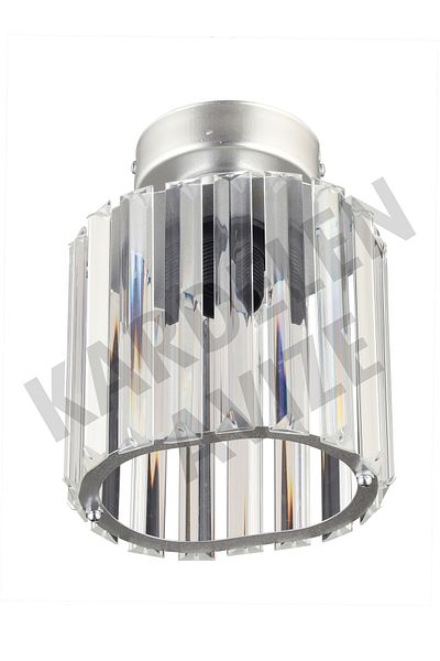 SONSUZ AYDINLATMA&AVİZE Luxury Chandelier - Chrome Single, Paphone Crystal Stone Downward Facing