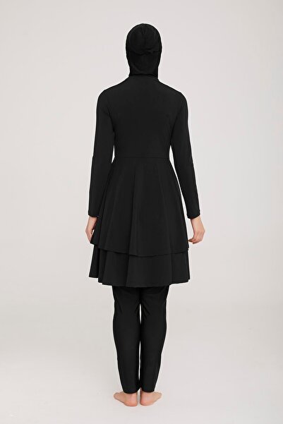 ZF BUTİK Hijab-Badeanzug – Lycra und vollständig bedeckt, 4-teiliges Set