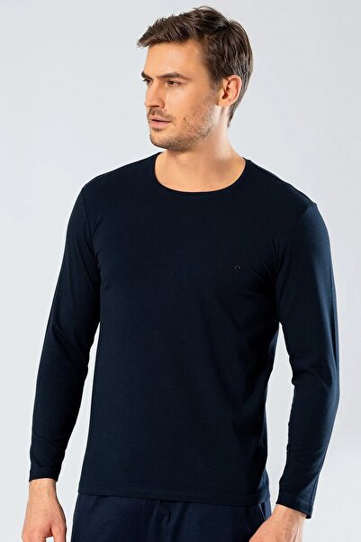 Cacharel Ανδρικό T-shirt Crew Neck 95% Cotton - Μακρυμάνικο