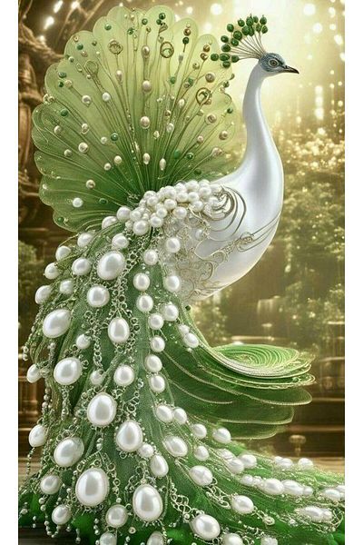 dialands Green Peacock - 40x65cm DM191
